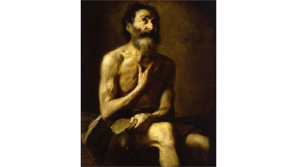 Jusepe de Ribera detto lo Spagnoletto, Giobbe,1630-1640, Parma, Galleria Nazionale