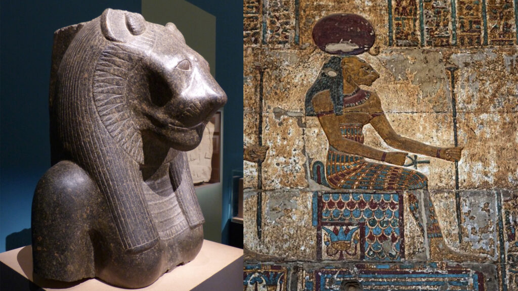 Two images of Sekhmet