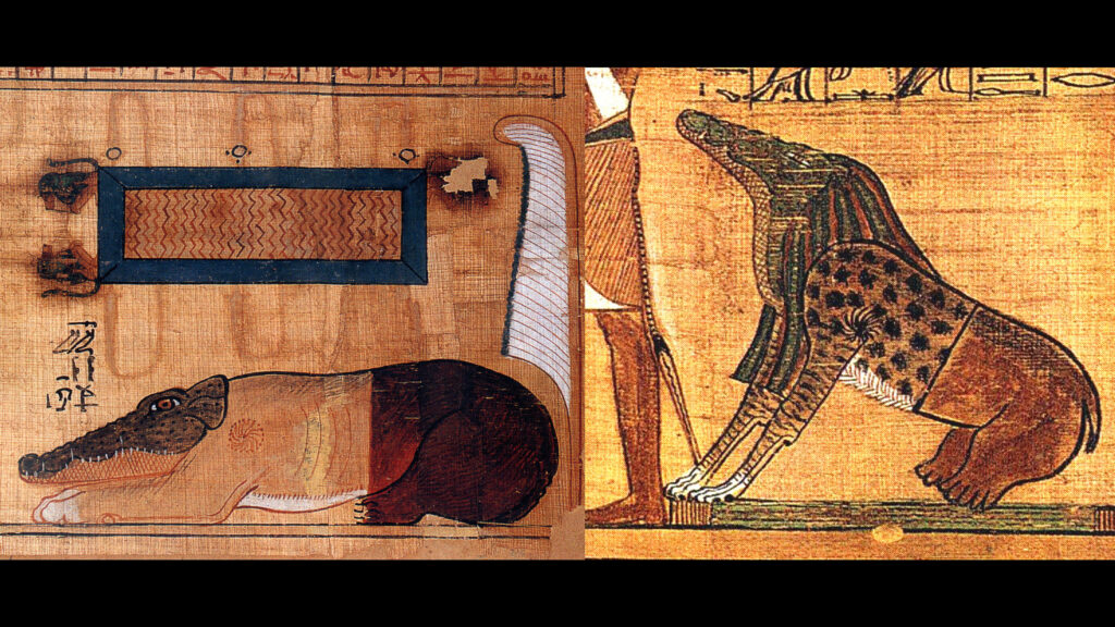 Two representations of Ammit