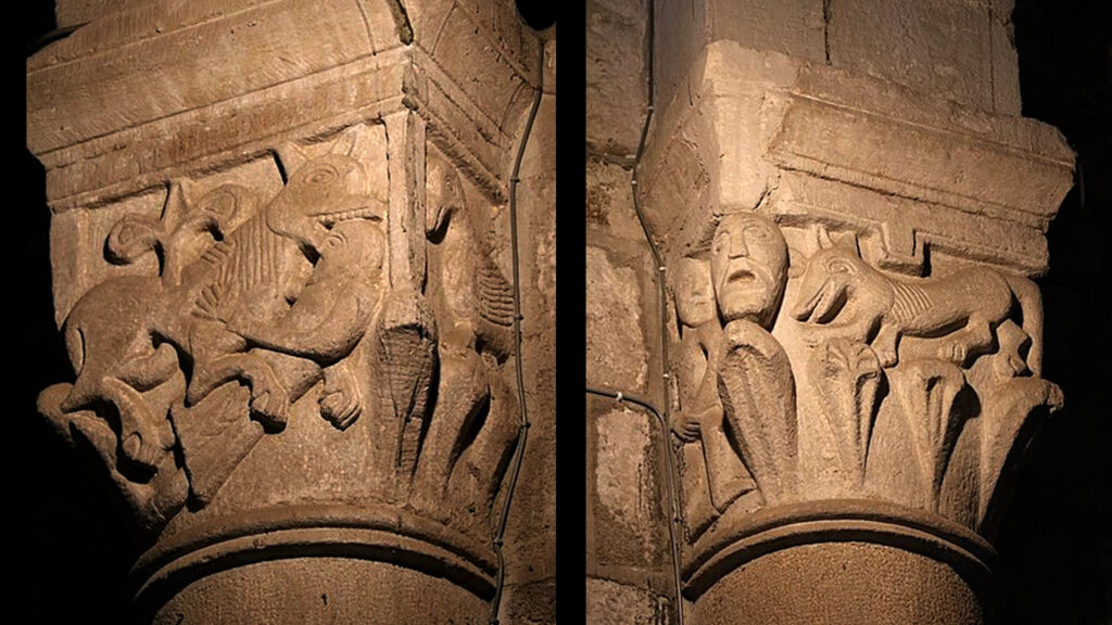 Chiesa di Rozier-Côtes d'Aurec (Francia) capitelli